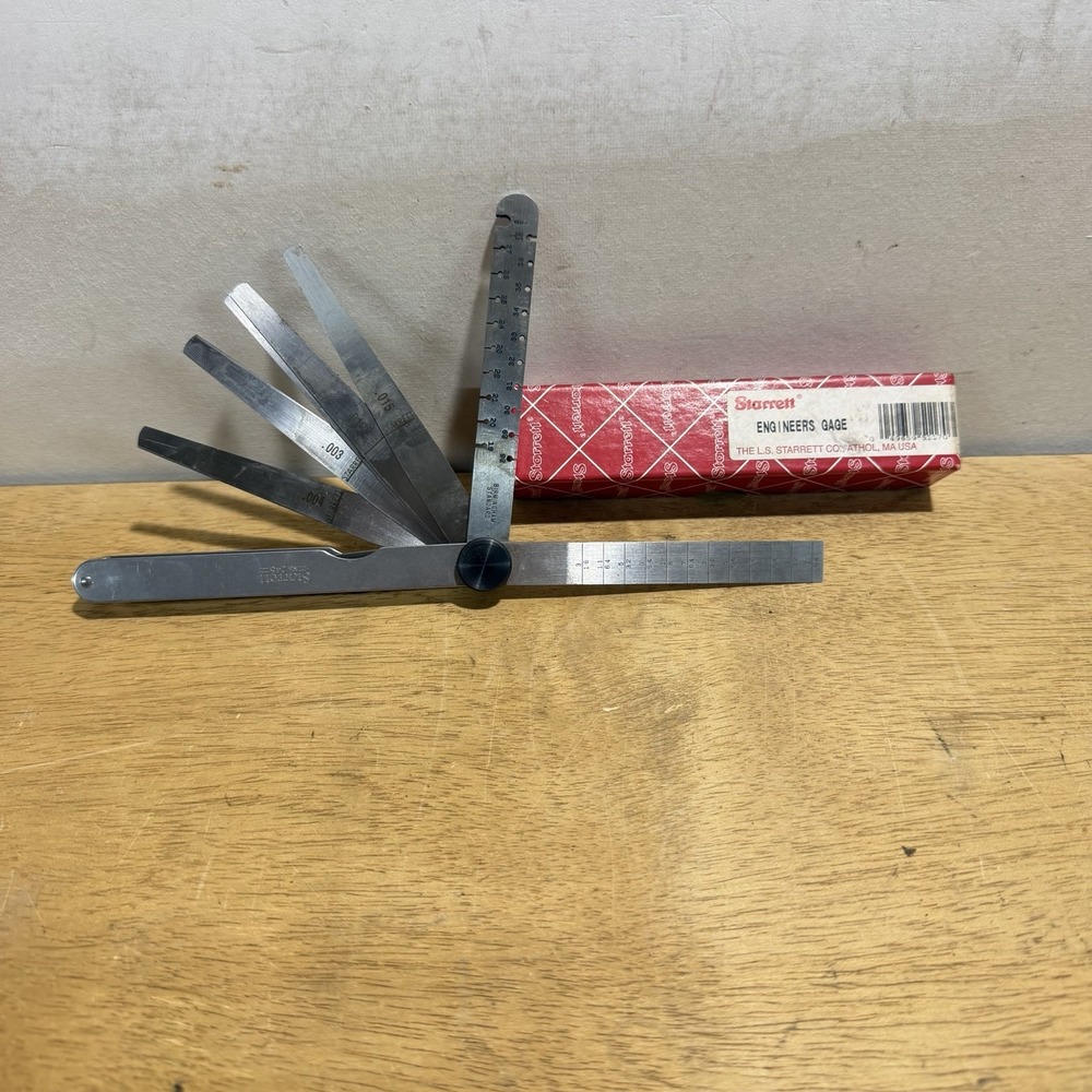 Starrett No. 245 Engineers Taper Wire Thickness Gage Vintage Machinist Tool USA